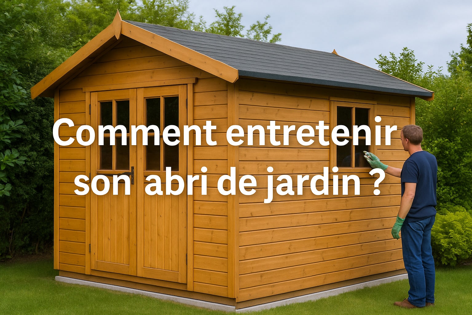 comment entretenir son abri de jardin
