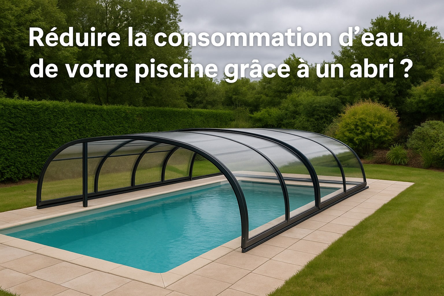 comment reduire sa consommation d'eau abri de piscine